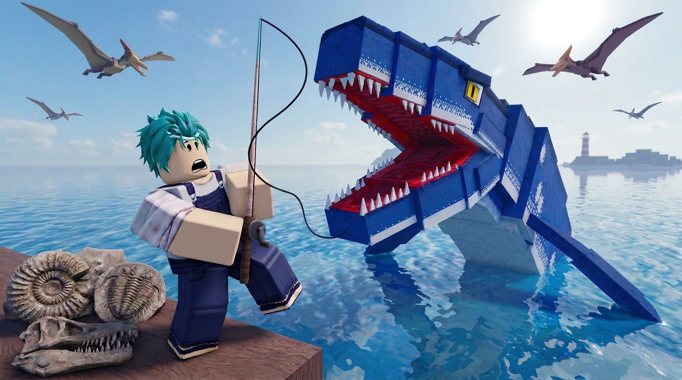 Prehistoric Farm on Roblox — fossil hunting and dinosaur raising